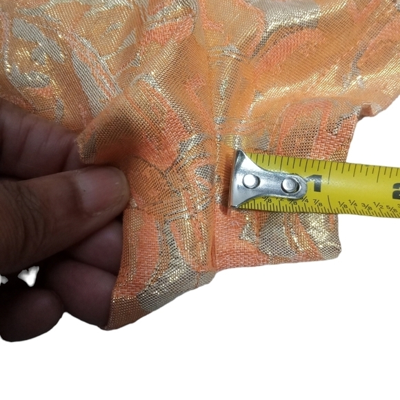 Asos High Waist Floral Jacquard Button Zip Shorts Size 12 - Picture 7 of 9